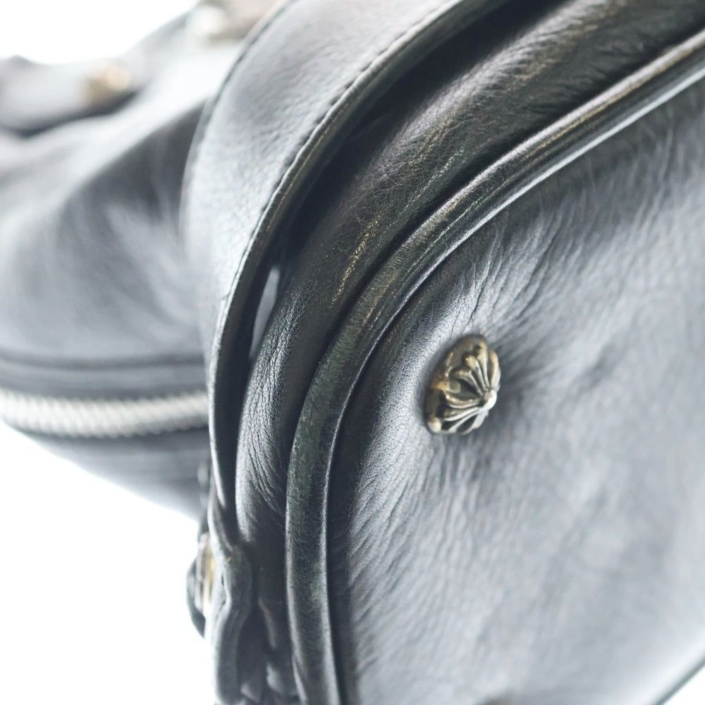 CHROME HEARTS(クロムハーツ) JJ DEAN SMALL JJディーン スモール レザーライダースハンドバッグ ブラック レディース