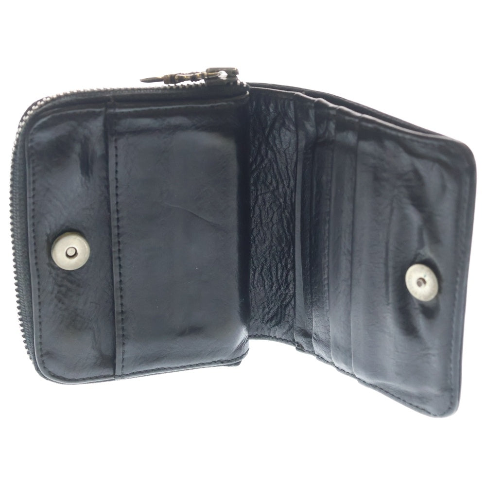 CHROME HEARTS SquareZipvilleWalletクロムハーツ Chrome Hearts Wallet Heavy Leather Black Square Zip (Brand New) | eBay