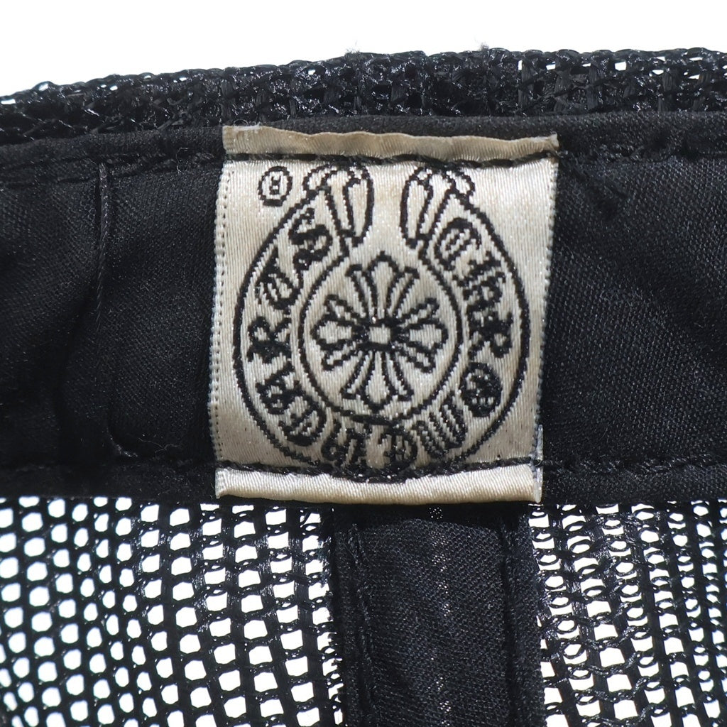 CHROME HEARTS(クロムハーツ) OLD TRUCKER CAP FUCKレザーパッチ トラッカーキャップ 帽子 ブラック