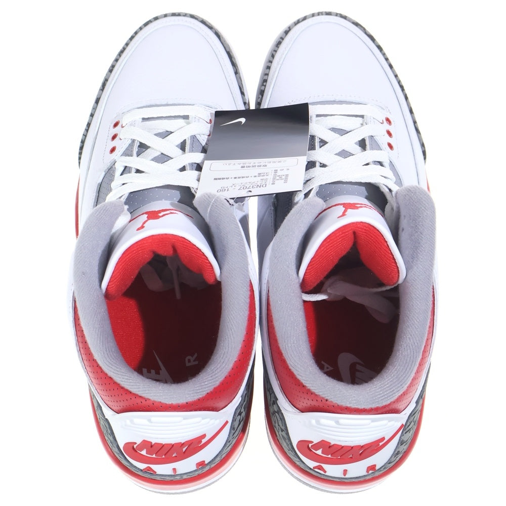 NIKE(ナイキ) AIR JORDAN 3 Retro OG Fire Red エアジョーダン3 レトロ OG ファイヤーレッド ハイカットスニーカー ホワイト/レッド US11/29cm