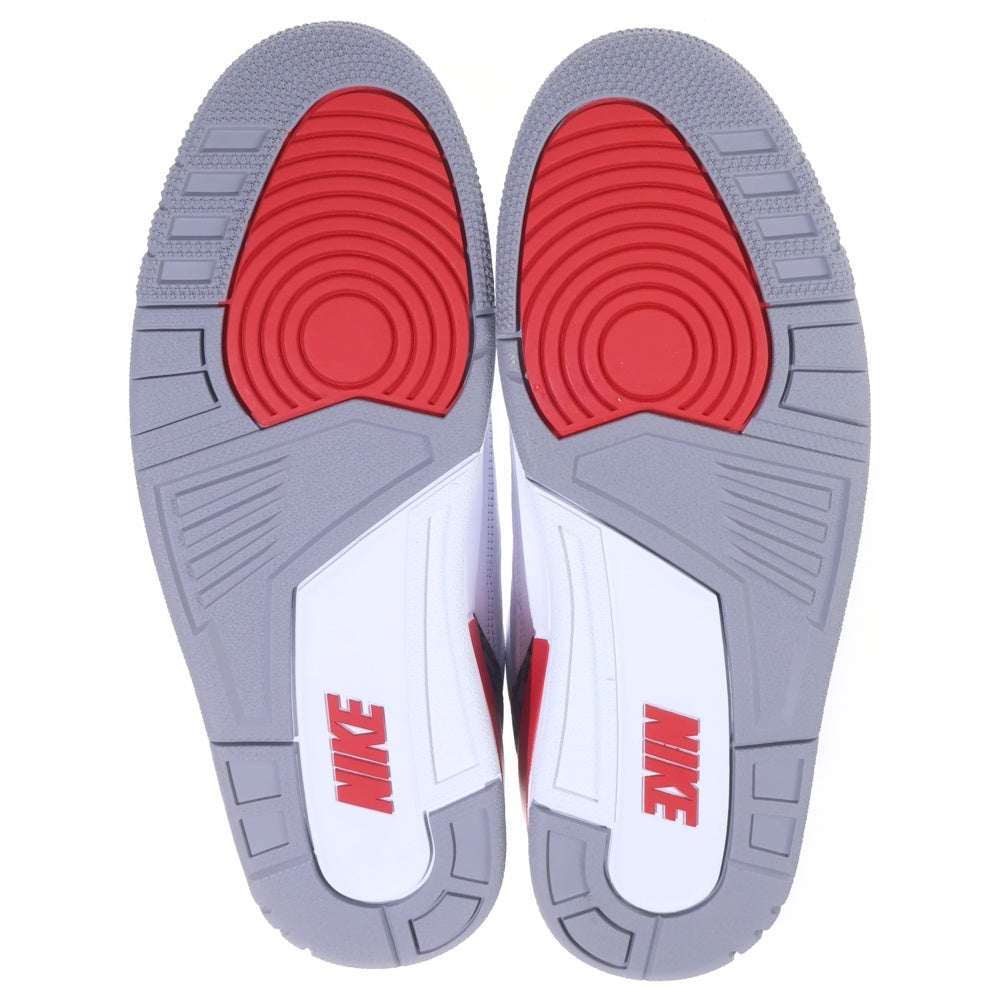 NIKE(ナイキ) AIR JORDAN 3 Retro OG Fire Red エアジョーダン3 レトロ OG ファイヤーレッド ハイカットスニーカー ホワイト/レッド US11/29cm