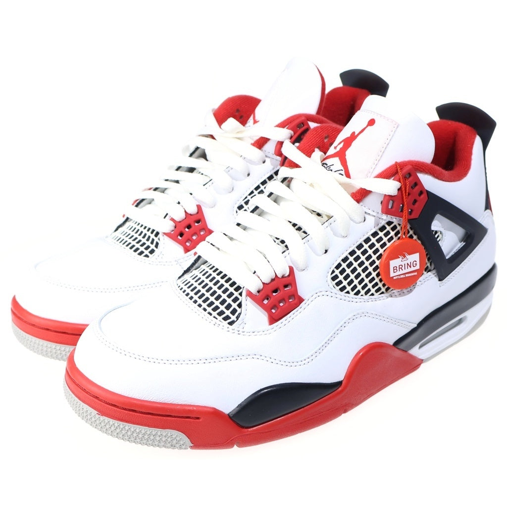 NIKE(ナイキ) AIR JORDAN 4 RETRO OG FIRE RED 2020 エアジョーダン4 レトロ ファイヤーレッド ハイカットスニーカー ホワイト/レッド US10.5/28.5cm DC7770-160