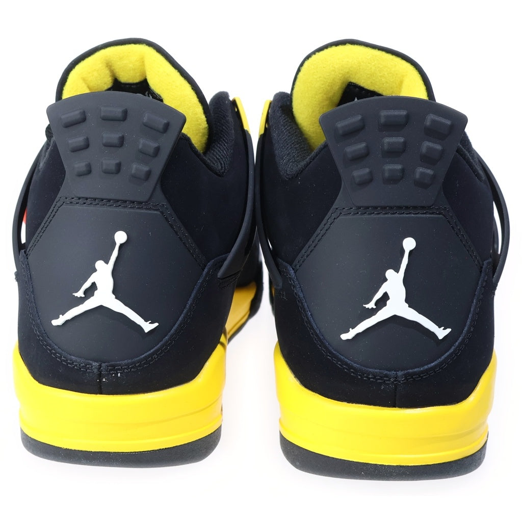 NIKE(ナイキ) AIR JORDAN 4 RETRO THUNDER エアジョーダン 4 レトロ サンダー ハイカットスニーカー ブラック/イエロー US11/29cm DH6927-017