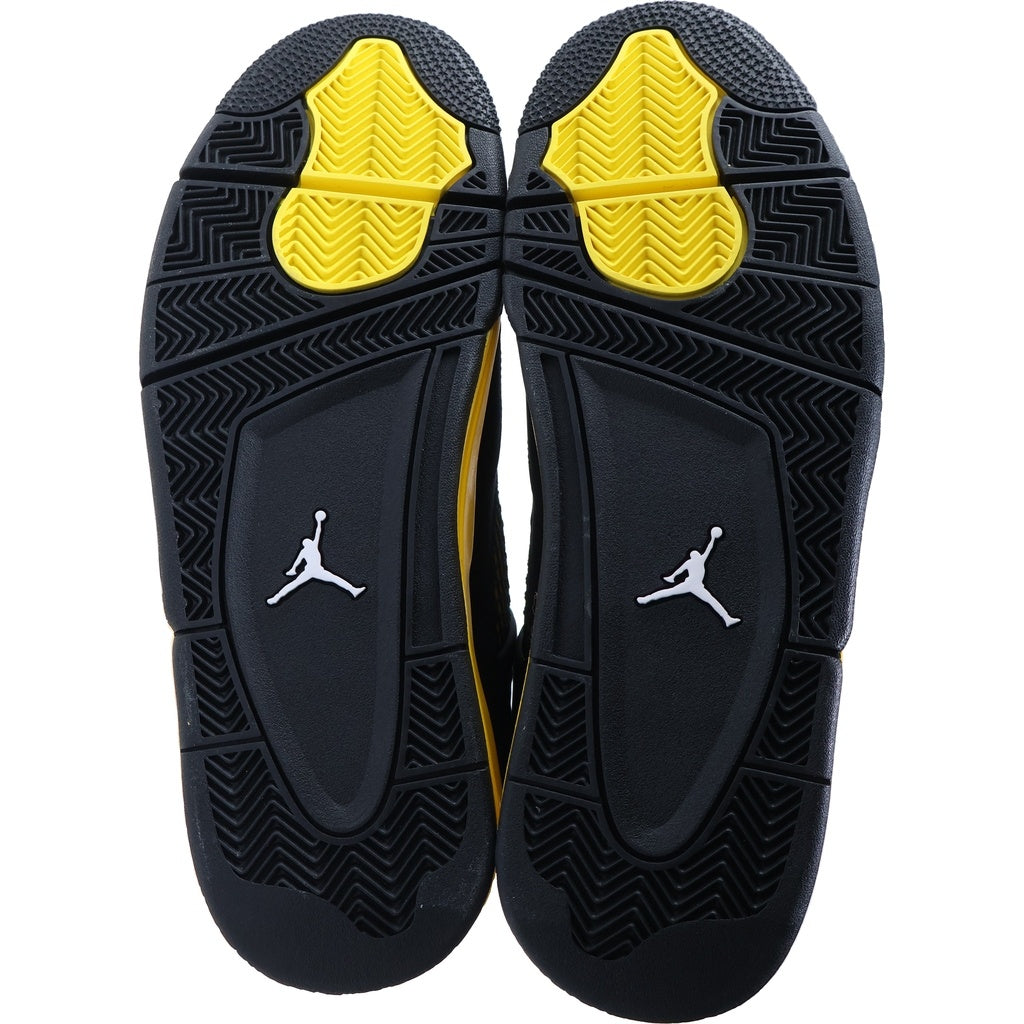 NIKE(ナイキ) AIR JORDAN 4 RETRO THUNDER エアジョーダン 4 レトロ サンダー ハイカットスニーカー ブラック/イエロー US11/29cm DH6927-017