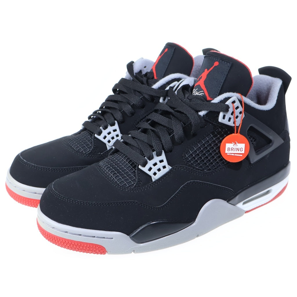 NIKE(ナイキ) AIR JORDAN 4 RETRO BRED エアジョーダン4 レトロ ブレッド ハイカットスニーカー ブラック US11/29cm 308497-060