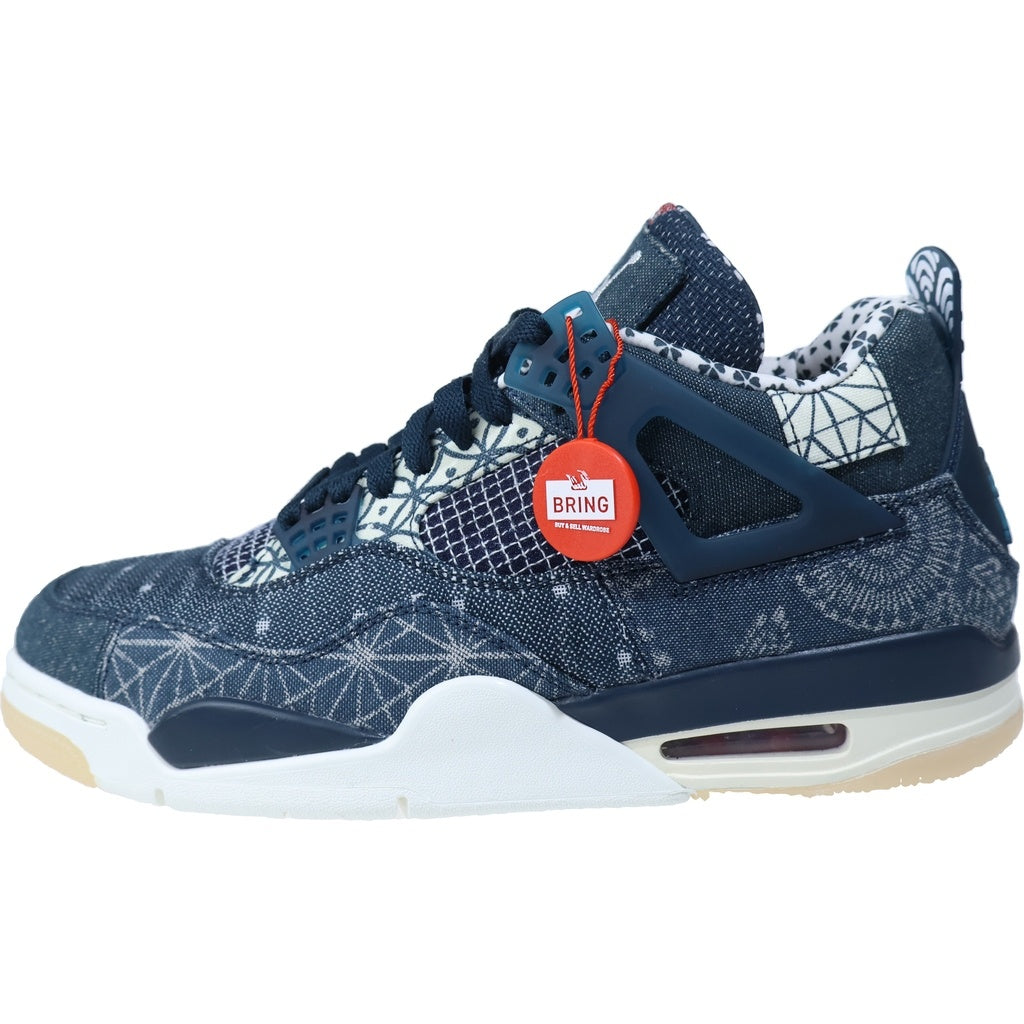 NIKE(ナイキ) AIR JORDAN 4 RETRO SE SASHIKO Deep Ocean CW0898-400 エアジョーダン4 レトロ 刺し子 ディープオーシャン US10.5/28.5cm インディゴ