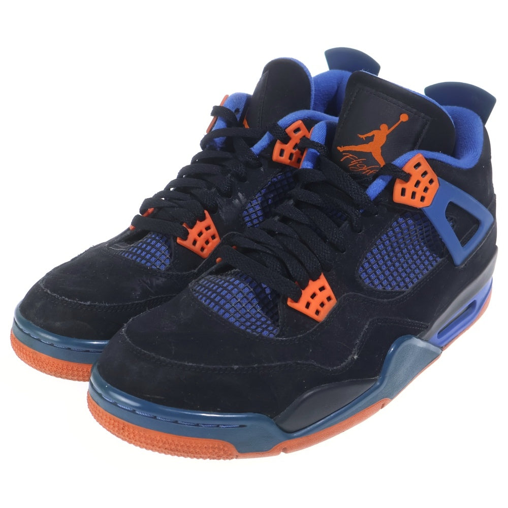 NIKE(ナイキ) AIR JORDAN 4 Retro Cavs エアジョーダン4 レトロ キャブス ハイカットスニーカー ブラック/オレンジ US11/29cm