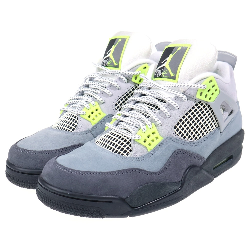 NIKE(ナイキ) AIR JORDAN 4 RETRO LE NEON エアジョーダン4 レトロ ネオン ハイカットスニーカー イエロー/グレー US11/29cm CT5342-007