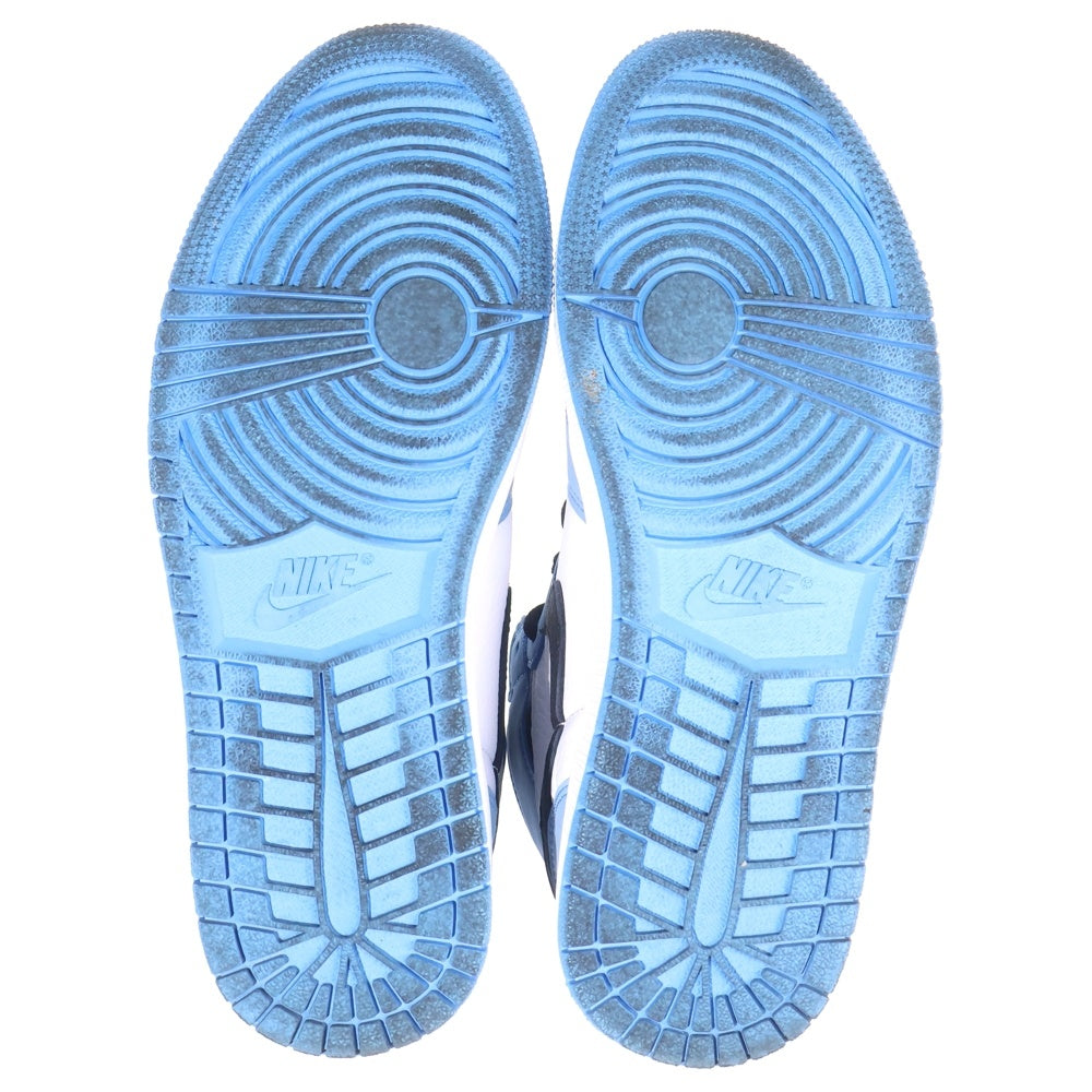 NIKE(ナイキ) AIR JORDAN 1 RETRO HIGH OG UNIVERCITY BLUE 555088-134 エアジョーダン1 ユニバーシティーブルー ハイカットスニーカー ブルー/ホワイト US9.5/27.5cm