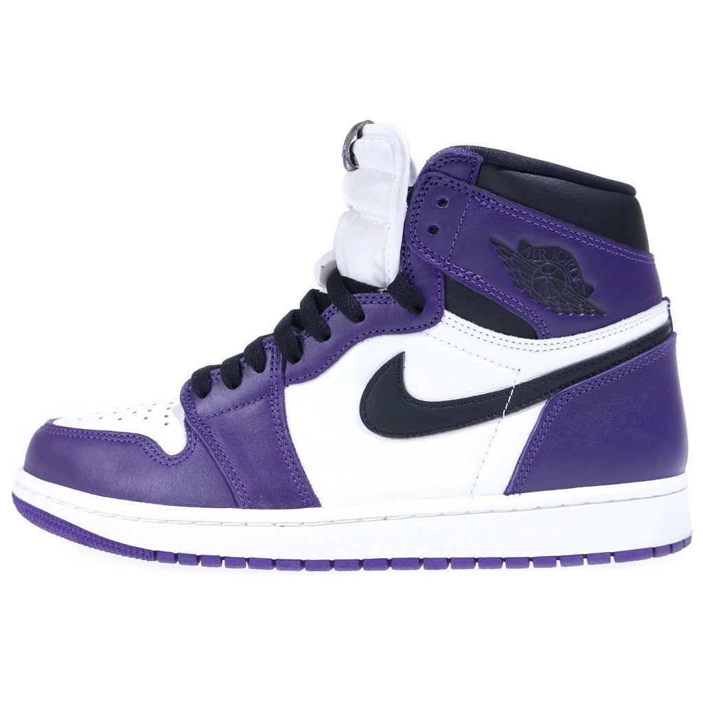 NIKE(ナイキ) AIR JORDAN 1 RETRO HIGH OG COURT PURPLE 555088-500 エアジョーダン1 レトロ コートパープル ハイカットスニーカー ホワイト/パープル US9.5/27.5cm