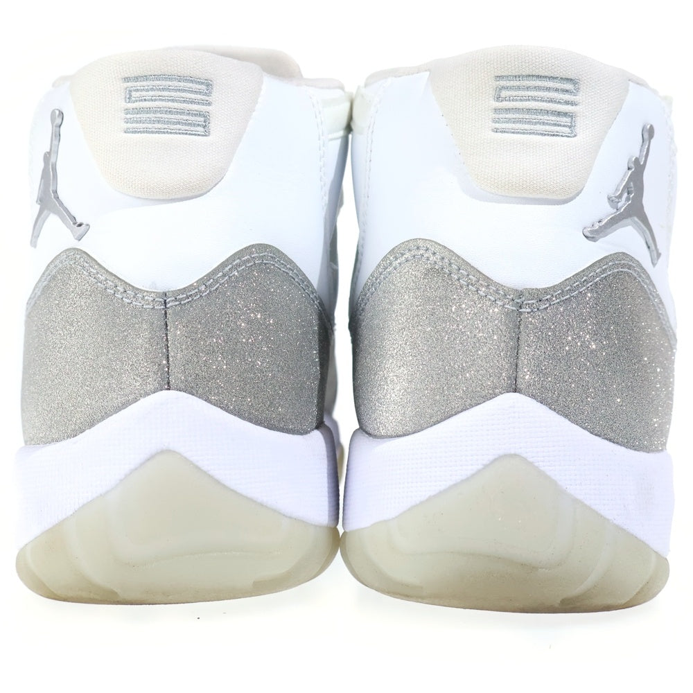 NIKE(ナイキ) WMNS AIR JORDAN 11 METALLIC SILVER AR0715-100 ウィメンズ エアジョーダン11 メタリックシルバー ハイカットスニーカー ホワイト/シルバー US11/28cm