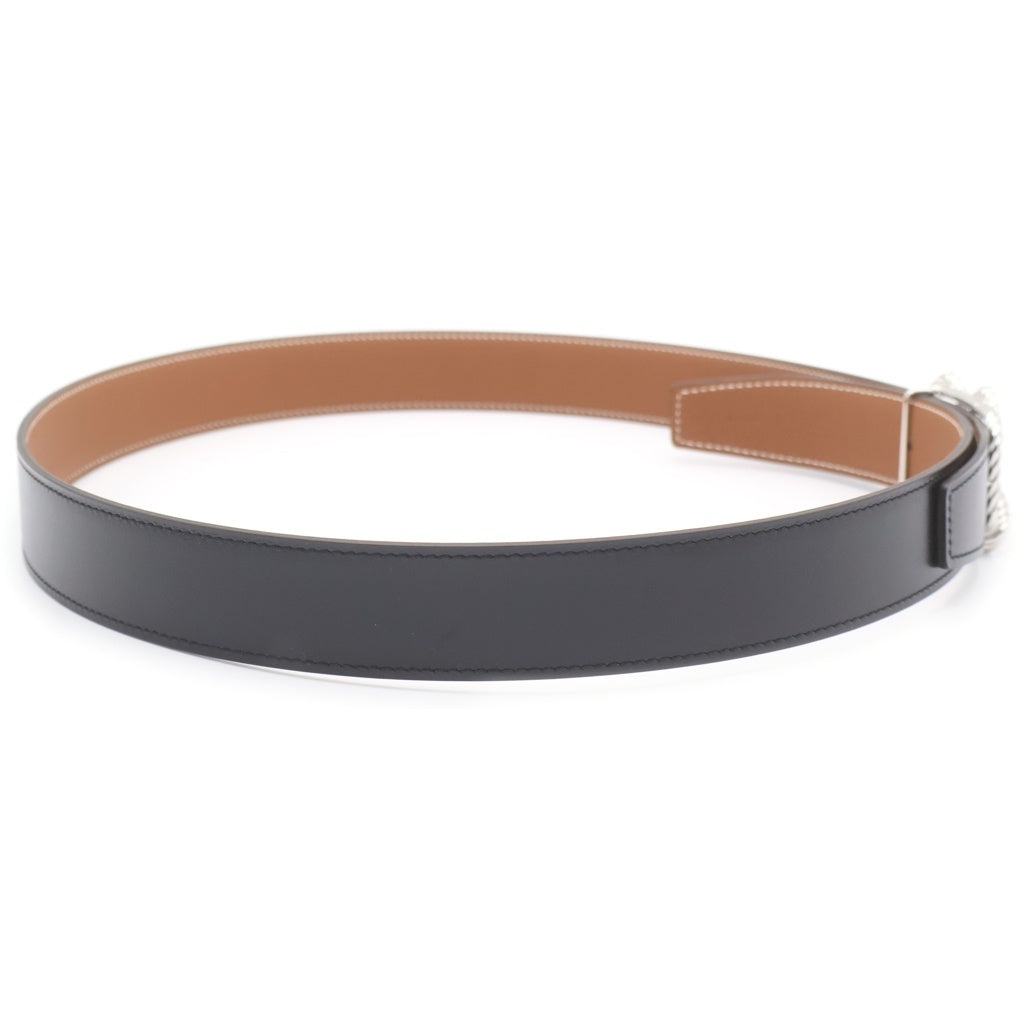 HERMES(エルメス) コードバックル リバーシブル レザー ベルト A刻印