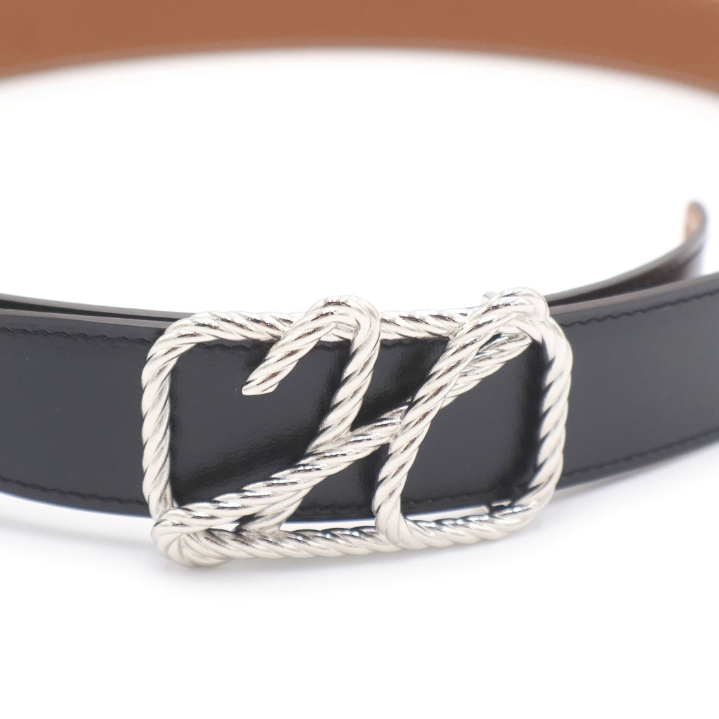 HERMES(エルメス) コードバックル リバーシブル レザー ベルト A刻印