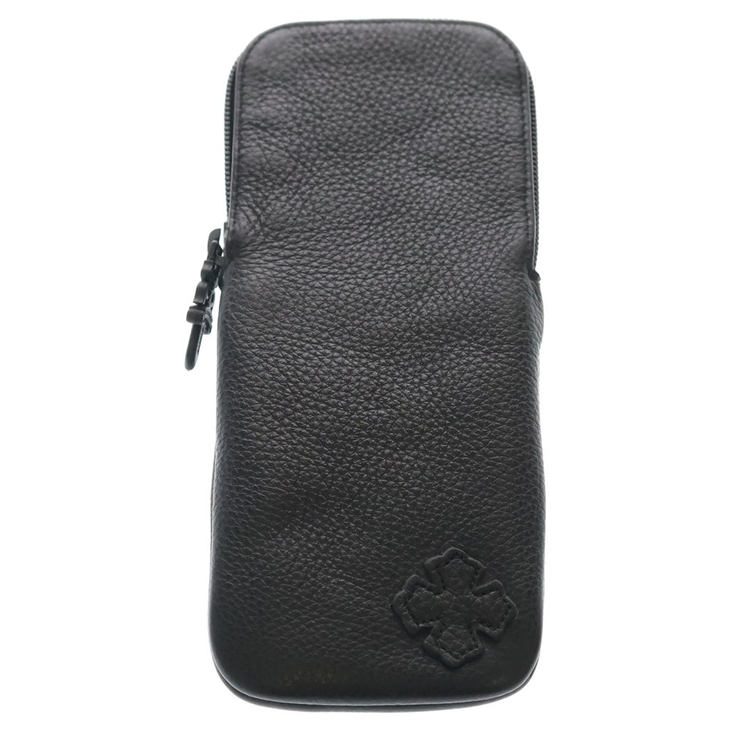 CHROME HEARTS(クロムハーツ) CASE ダガージップ レザーアイウェアケース 眼鏡ケース ブラック