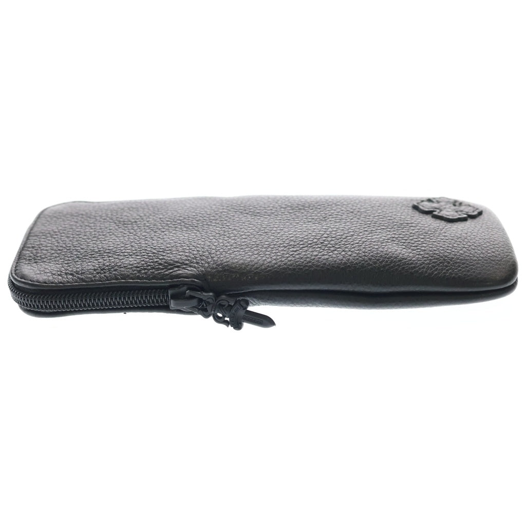 CHROME HEARTS(クロムハーツ) CASE ダガージップ レザーアイウェアケース 眼鏡ケース ブラック