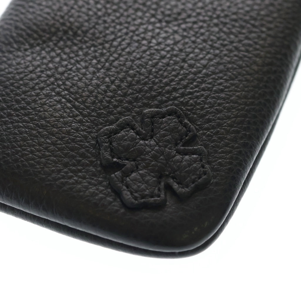CHROME HEARTS(クロムハーツ) CASE ダガージップ レザーアイウェアケース 眼鏡ケース ブラック