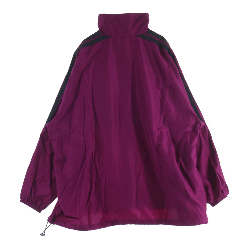 BALENCIAGA(バレンシアガ) LOGO COLORBLOCK WINDBREAKER JACKET ロゴプリント ナイロン トラックジャケット パープル 534317 TYD36