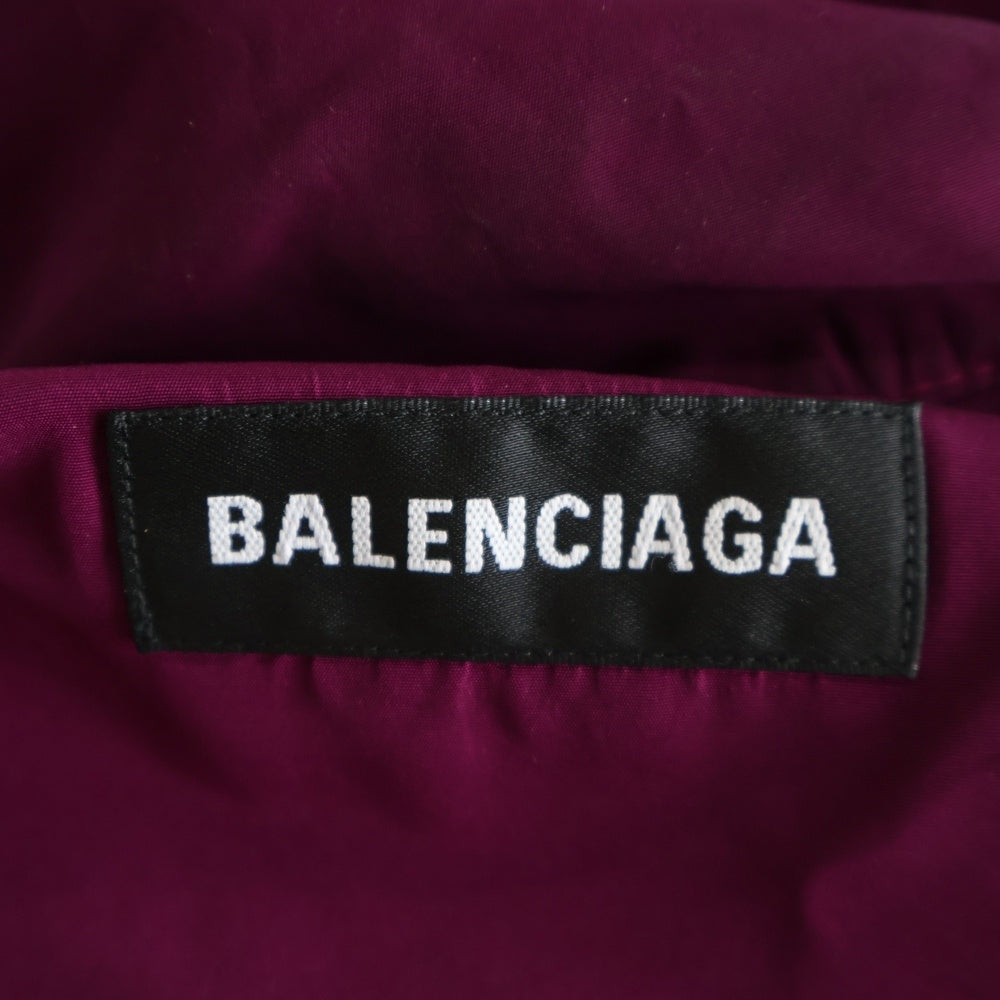 BALENCIAGA(バレンシアガ) LOGO COLORBLOCK WINDBREAKER JACKET ロゴプリント ナイロン トラックジャケット パープル 534317 TYD36