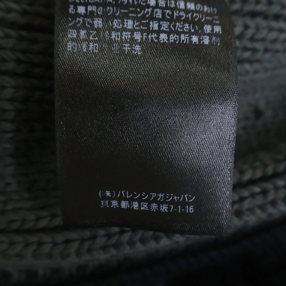BALENCIAGA(バレンシアガ) チェック コットン ニット セーター ブラック/グレー 646679 T3192