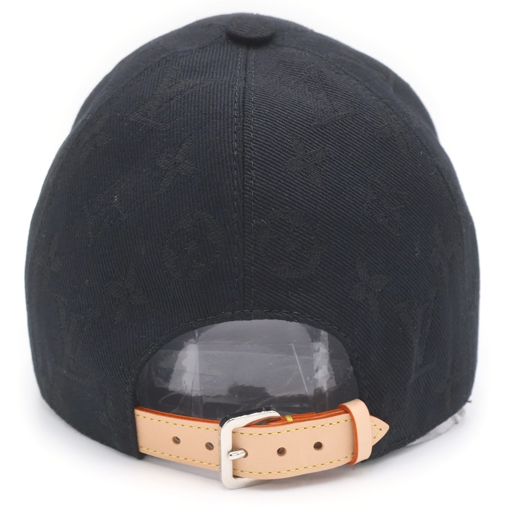 LOUIS VUITTON(ルイヴィトン) モノグラム エッセンシャル キャンバス キャップ 帽子 ブラック M5381L WA0276
