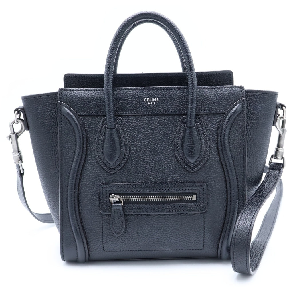 CELINE(セリーヌ) ラゲージ ミニ 2WAY ハンドバッグ ブラック レディース