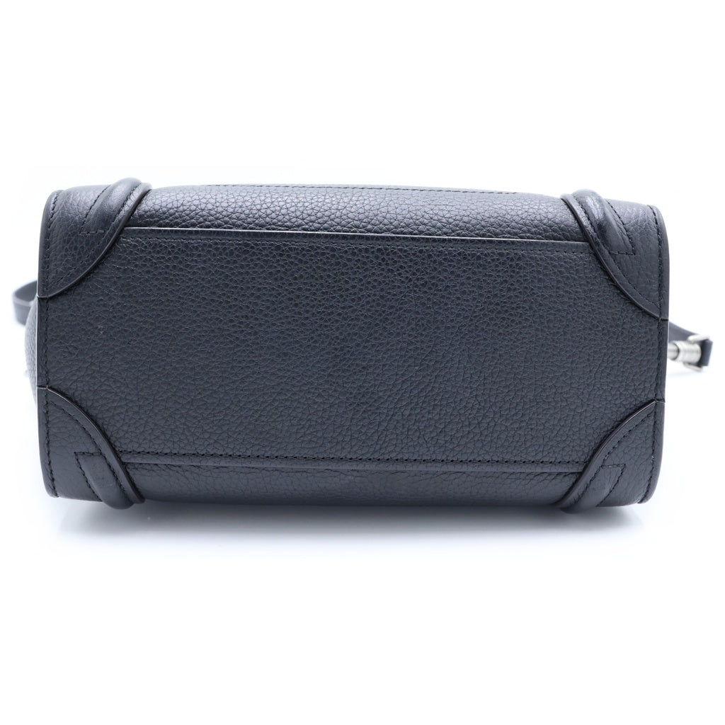 CELINE(セリーヌ) ラゲージ ミニ 2WAY ハンドバッグ ブラック レディース