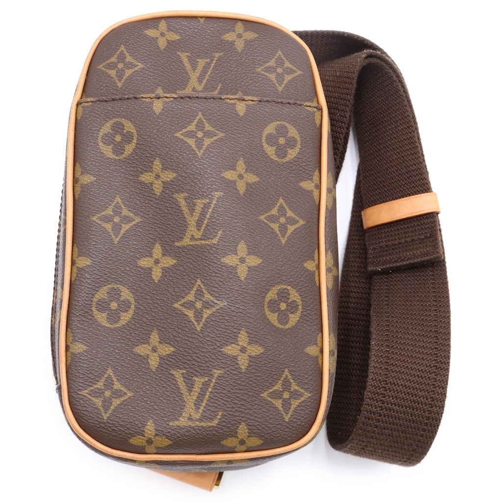 LOUIS VUITTON(ルイヴィトン) ポシェット ガンジュ モノグラム総柄 ボディバッグ ブラウン M51870/CA0040