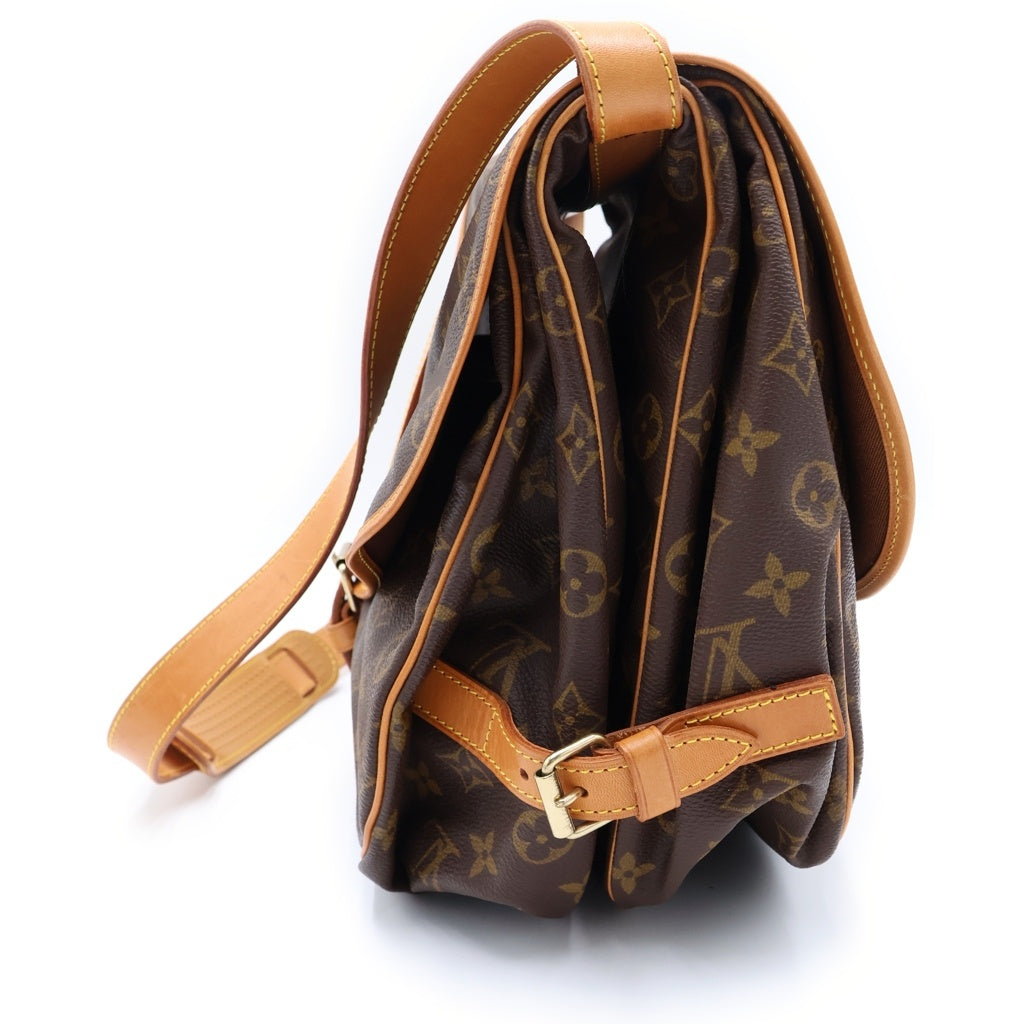 LOUIS VUITTON(ルイヴィトン) ソミュール35 モノグラム総柄 ショルダーバッグ ブラウン M42254/AR1915