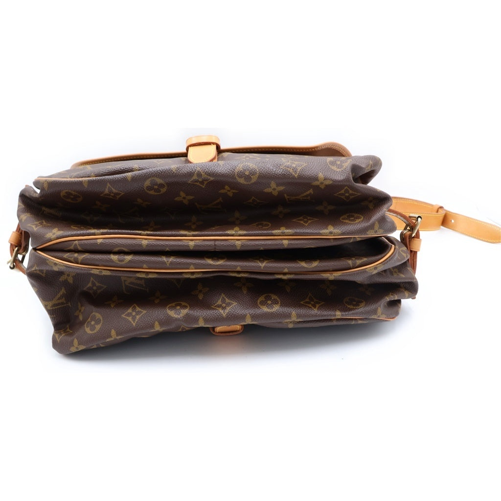 LOUIS VUITTON(ルイヴィトン) ソミュール35 モノグラム総柄 ショルダーバッグ ブラウン M42254/AR1915
