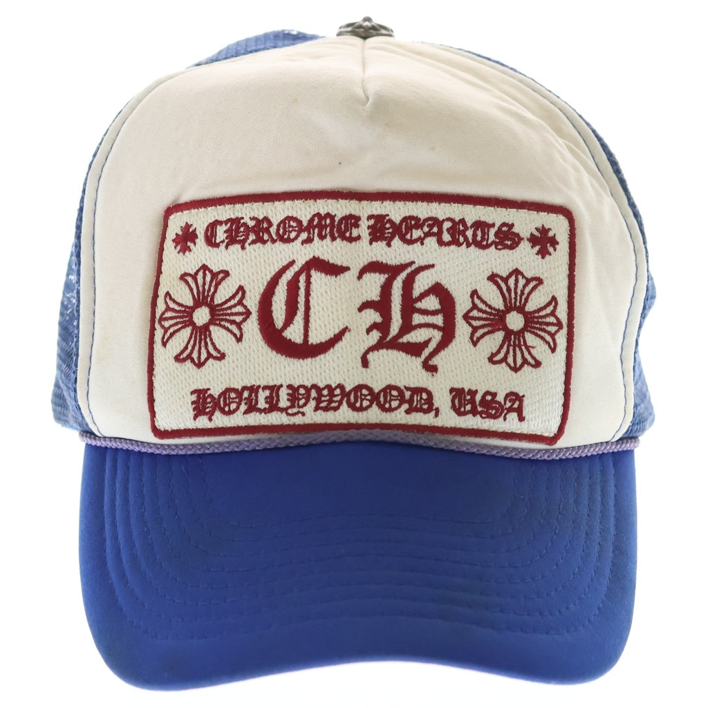 CHROME HEARTS(クロムハーツ) OLD TRUCKER CAP オールド メッシュ トラッカーキャップ 帽子 ブルー/ホワイト