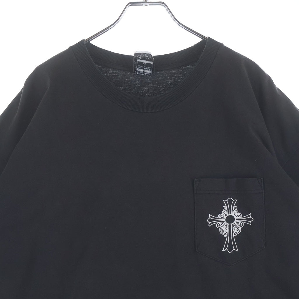 CHROME HEARTS(クロムハーツ) OLD CH T-SHIRT オールド ニューヨーク限定 フローラルクロス クルーネック 半袖Tシャツ カットソー ブラック