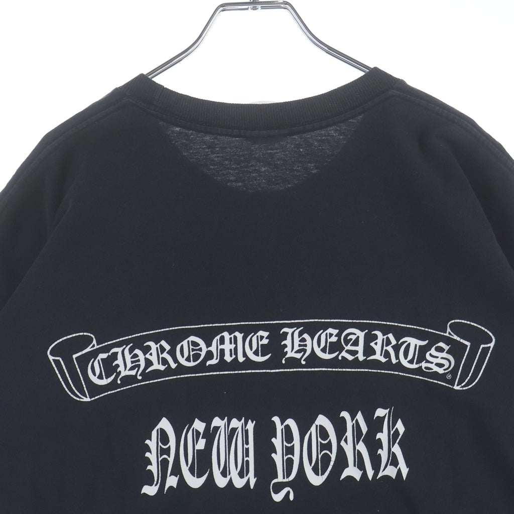 CHROME HEARTS(クロムハーツ) OLD CH T-SHIRT オールド ニューヨーク限定 フローラルクロス クルーネック 半袖Tシャツ カットソー ブラック