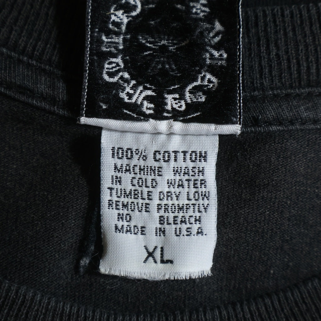 CHROME HEARTS(クロムハーツ) OLD CH T-SHIRT オールド ニューヨーク限定 フローラルクロス クルーネック 半袖Tシャツ カットソー ブラック