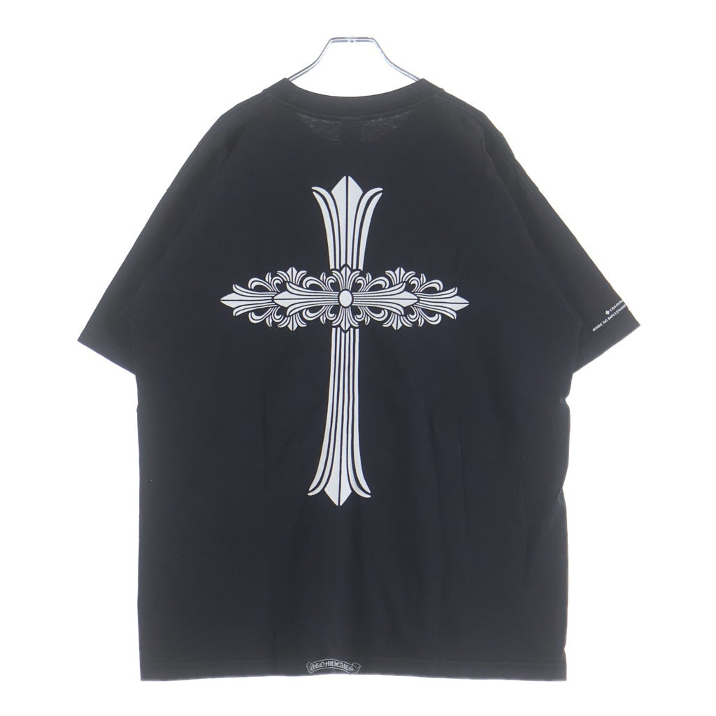 CHROME HEARTS(クロムハーツ) OLD MALIBU CROSS T-SHIRT オールド マリブー クロス プリント 半袖Tシャツカットソー ブラック