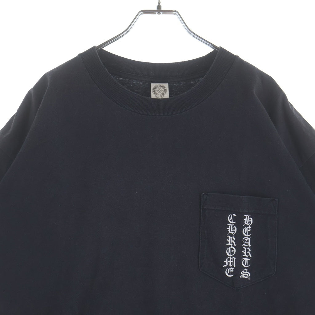 CHROME HEARTS(クロムハーツ) OLD MALIBU CROSS T-SHIRT オールド マリブー クロス プリント 半袖Tシャツカットソー ブラック