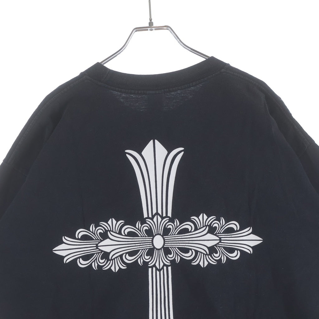 CHROME HEARTS(クロムハーツ) OLD MALIBU CROSS T-SHIRT オールド マリブー クロス プリント 半袖Tシャツカットソー ブラック