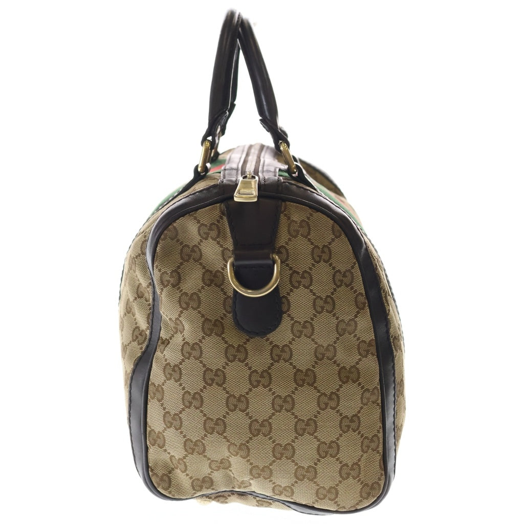 GUCCI(グッチ) シェリーライン 2Way ミニ ボストン ハンドバッグ ブラウン 247205 レディース