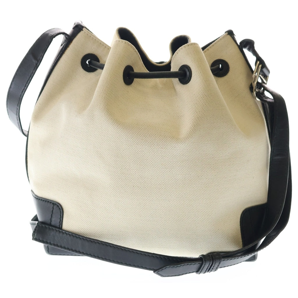 BALENCIAGA(バレンシアガ) ネイビーカバス キャンバス ショルダーバッグ アイボリー/ブラック 538735 レディース