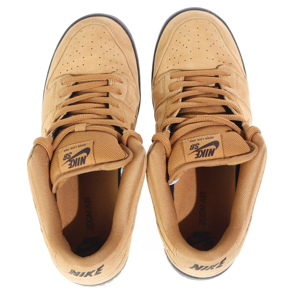 NIKE SB(ナイキエスビー) DUNK LOW PRO WHEAT MOCHA ダンク ロー プロ ウィート モカ ローカットスニーカー ブラウン US9/27cm BQ6817-204