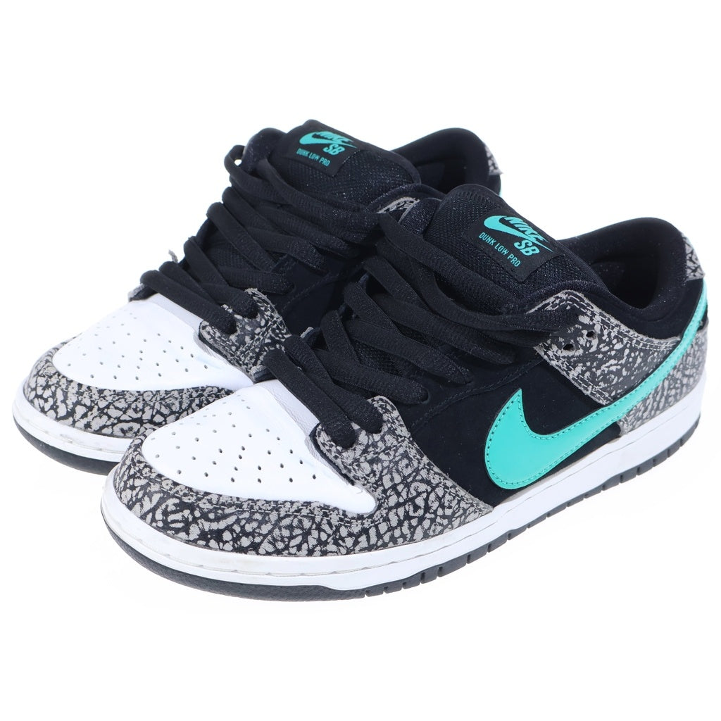 NIKE SB(ナイキエスビー) DUNK LOW PRO ATMOS ELEPHANT ダンク ロー プロ エスビー アトモス ローカット スニーカー ブラック/グレー US8.5/26.5cm BQ6817-009