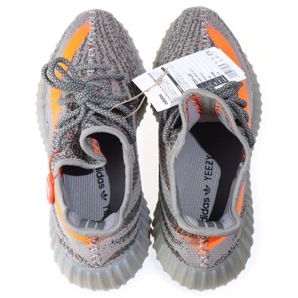adidas(アディダス) YEEZY BOOST 350 V2 Beluga Reflective イージーブースト350 ベルーガ ローカットスニーカー グレー/オレンジ US9/27cm GW1229