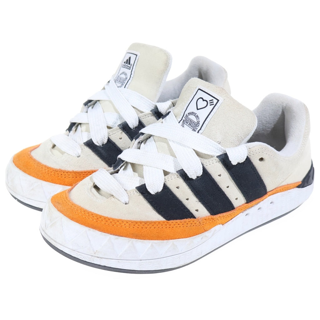 adidas(アディダス) ×HUMAN MADE Adimatic アディマティック ローカットスニーカー ベージュ/オレンジ/ブラック US8.5/26.5cm HP9916