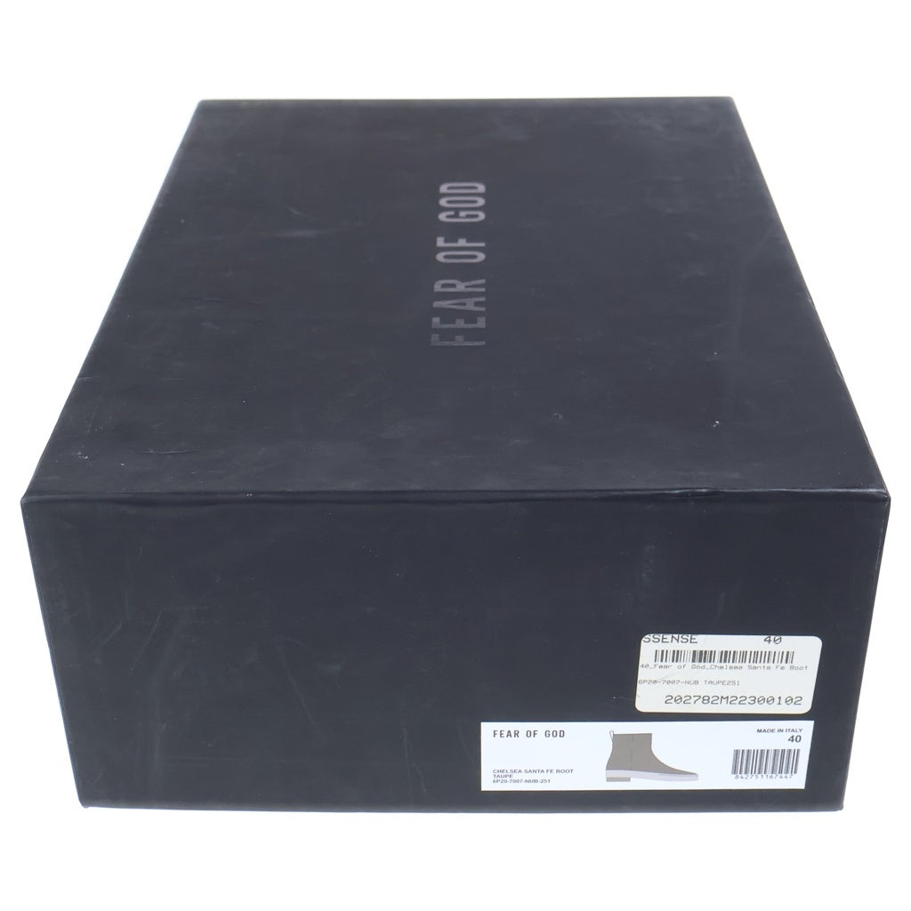 FEAR OF GOD(フィアオブゴッド) CHELSEA SANTA FE BOOT サイドジップ レザーブーツ シューズ ブラウン 40