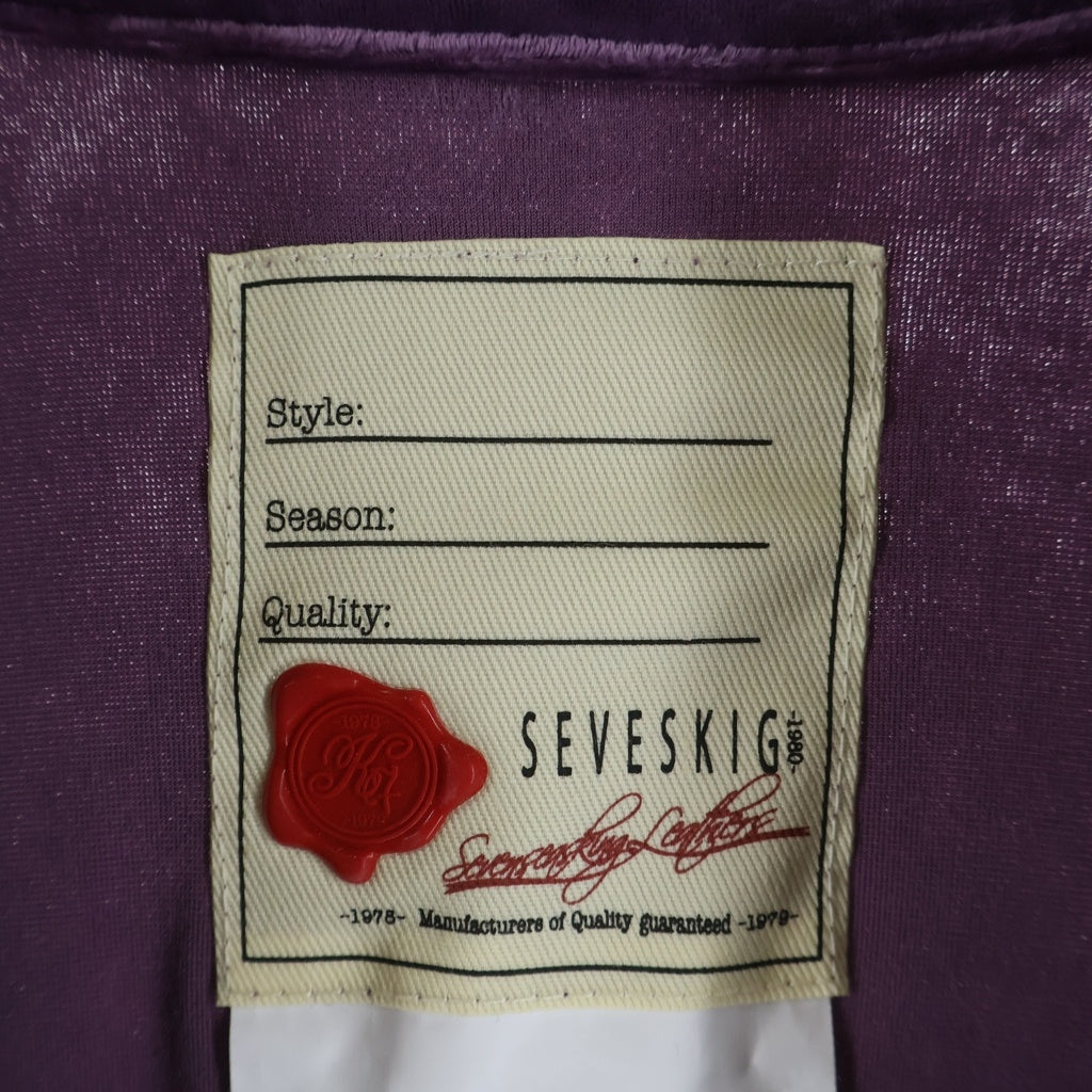 SEVESKIG セヴシグ 25SS VELOUR PATCH SWING JACKET ベロア パッチ スウィング ジップアップ ジャケット パープル JK-SV-NGA-1010 SEVESKIG(セヴシグ) 25SS VELOUR PATCH SWING JACKET ベロア パッチ