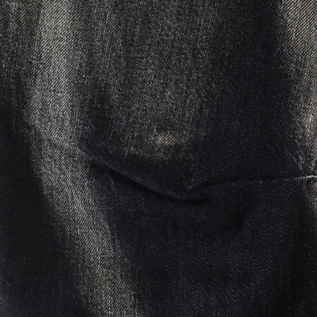 Y's(ワイズ) 24AW SPOTTED DENIM WIDE LEG GUSSET PANTS スポーテッド デニム ワイドレッグ ガセットパンツ グレー YO-P98-005