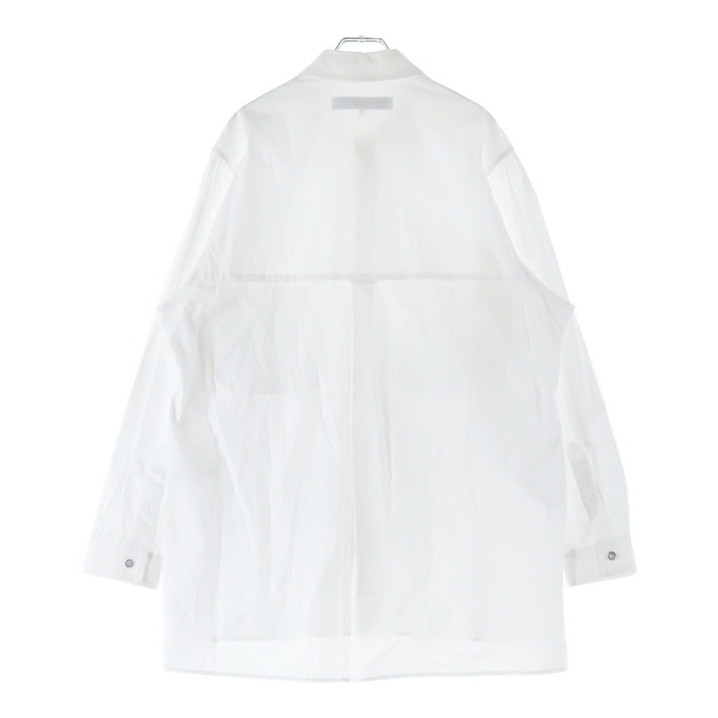 Y's for men(ワイズフォーメン) BROAD SHIRT WITH PANEL POCKET ブロード シャツ ウィズ パネル ポケット 長袖シャツ ホワイト M0-B02-001
