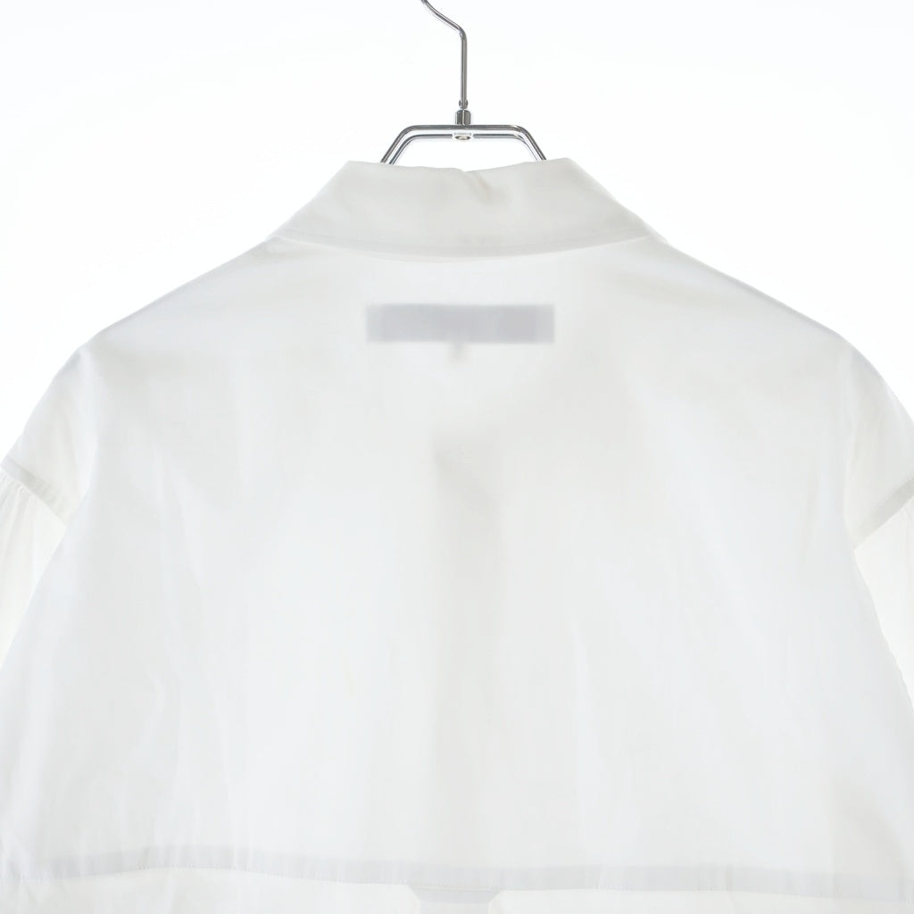 Y's for men(ワイズフォーメン) BROAD SHIRT WITH PANEL POCKET ブロード シャツ ウィズ パネル ポケット 長袖シャツ ホワイト M0-B02-001