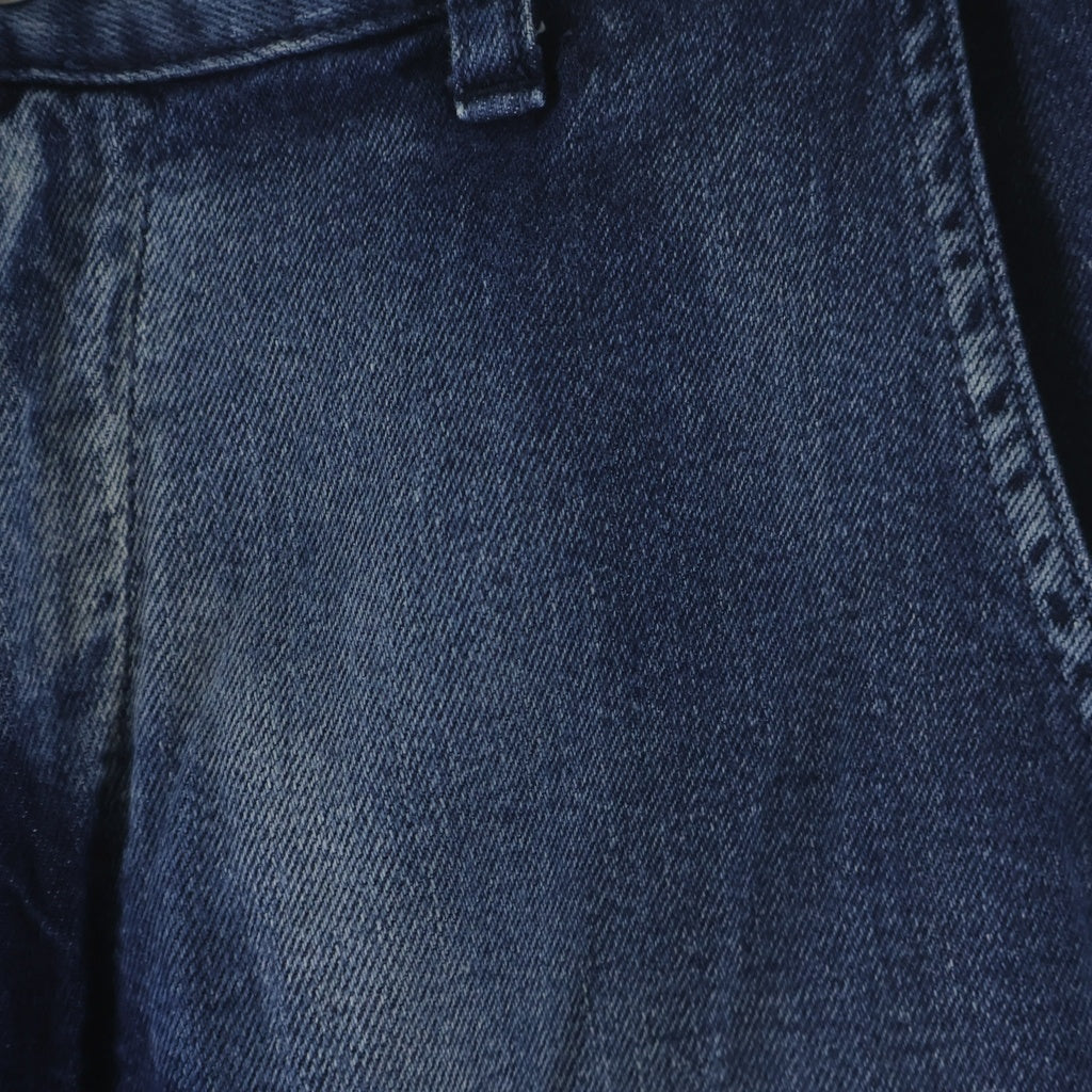 Y's(ワイズ) 24AW SPOTTED DENIM WIDE LEG GUSSET PANTS スポーテッド デニム ワイドレッグ ガセットパンツ インディゴ YO-P98-005