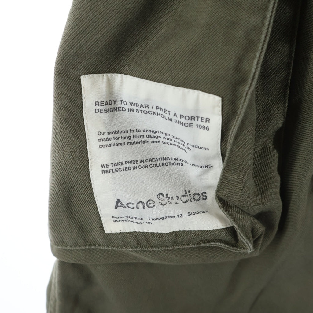 Acne Studios アクネ ストゥディオズ カーゴトラウザー ロングパンツ カーキ FN-MN-TROU001079 Acne Studios(アクネ ストゥディオズ) カーゴトラウザー ロングパンツ