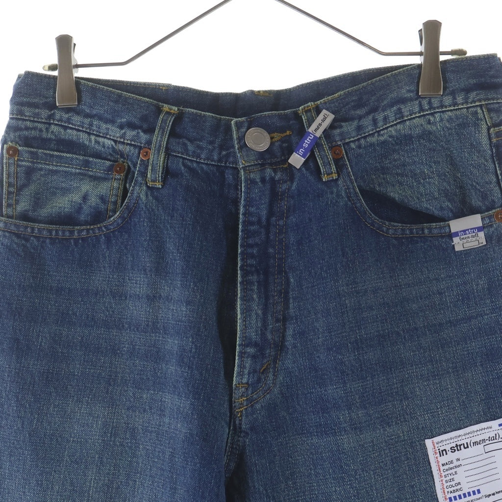 MIHARA YASUHIRO(ミハラヤスヒロ) 26SS HARD WASHED SELVAGE DENIM STRAIGHT PANTS ハード ウォッシュ セルビッチ デニムストレートパンツ インディゴ I16PT082